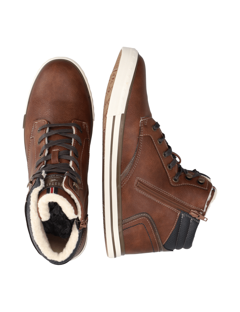 Mustang-SNEAKER-MID-CUT-braun