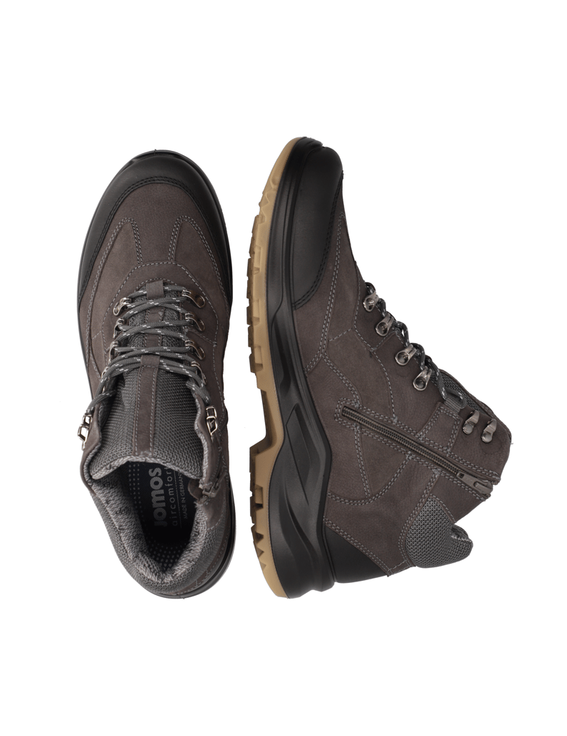 Jomos-kombinace-kůže-kotníčkové-boty-šedá