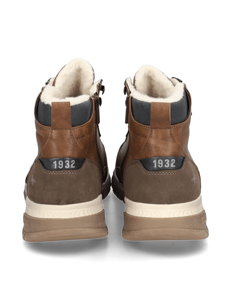 Mustang-imitácia-kože-členková-obuv-hnedá