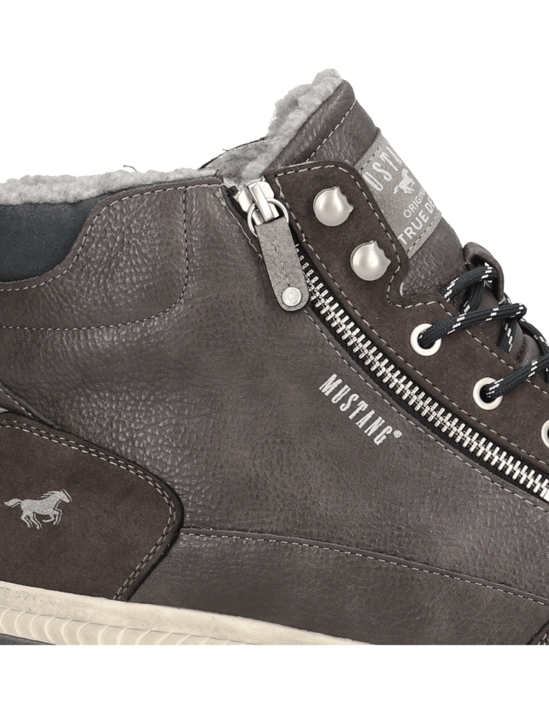 Mustang-imitácia-kože-členková-obuv-hnedá