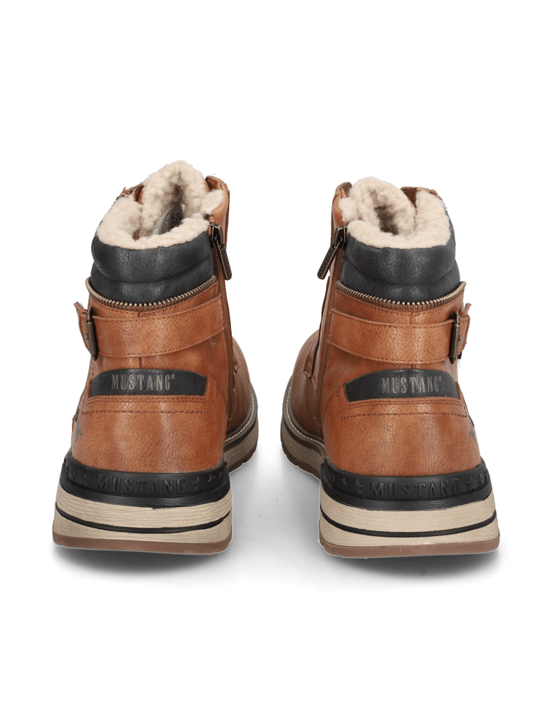 Mustang-kotníčkové-boty-koňaková