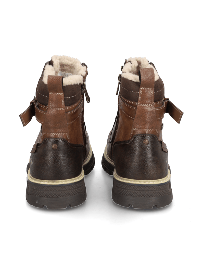 Mustang-členková-obuv-hnedá