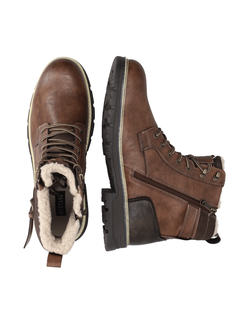 Mustang-členková-obuv-hnedá