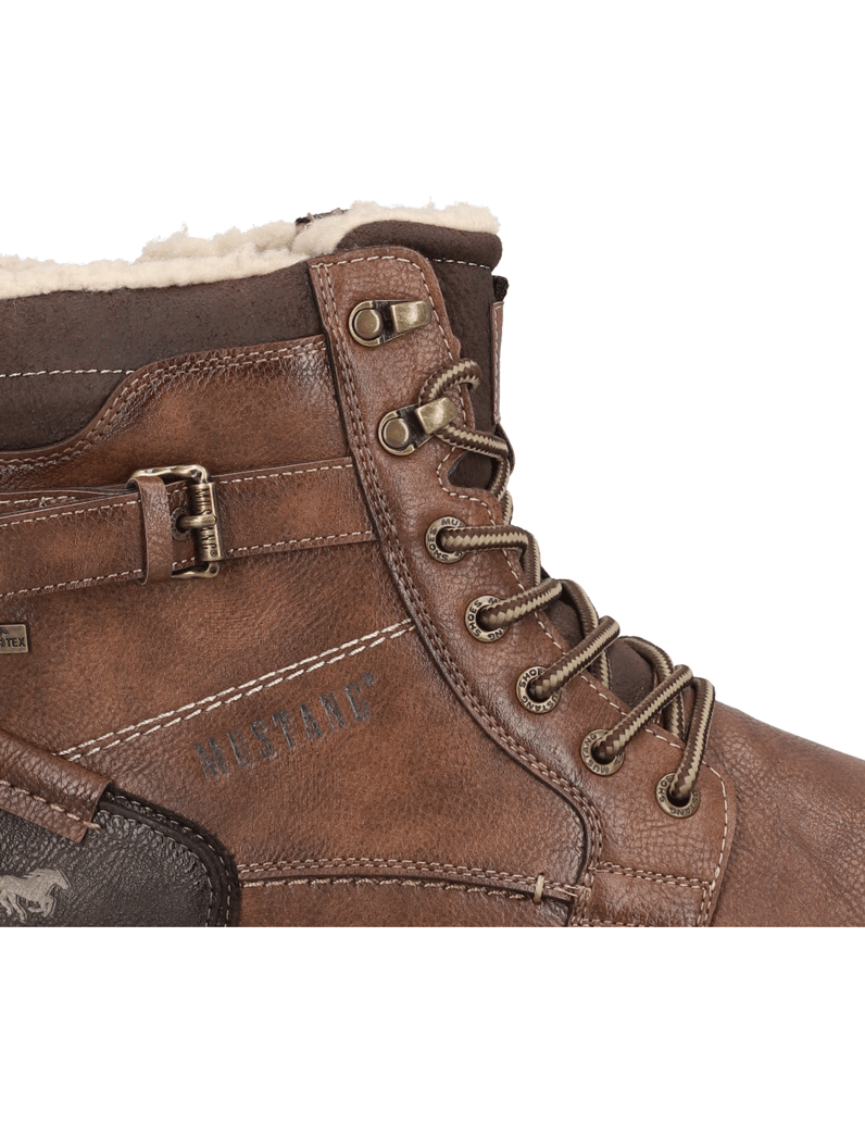 Mustang-členková-obuv-hnedá