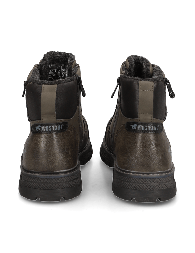 Mustang-členková-obuv-khaki