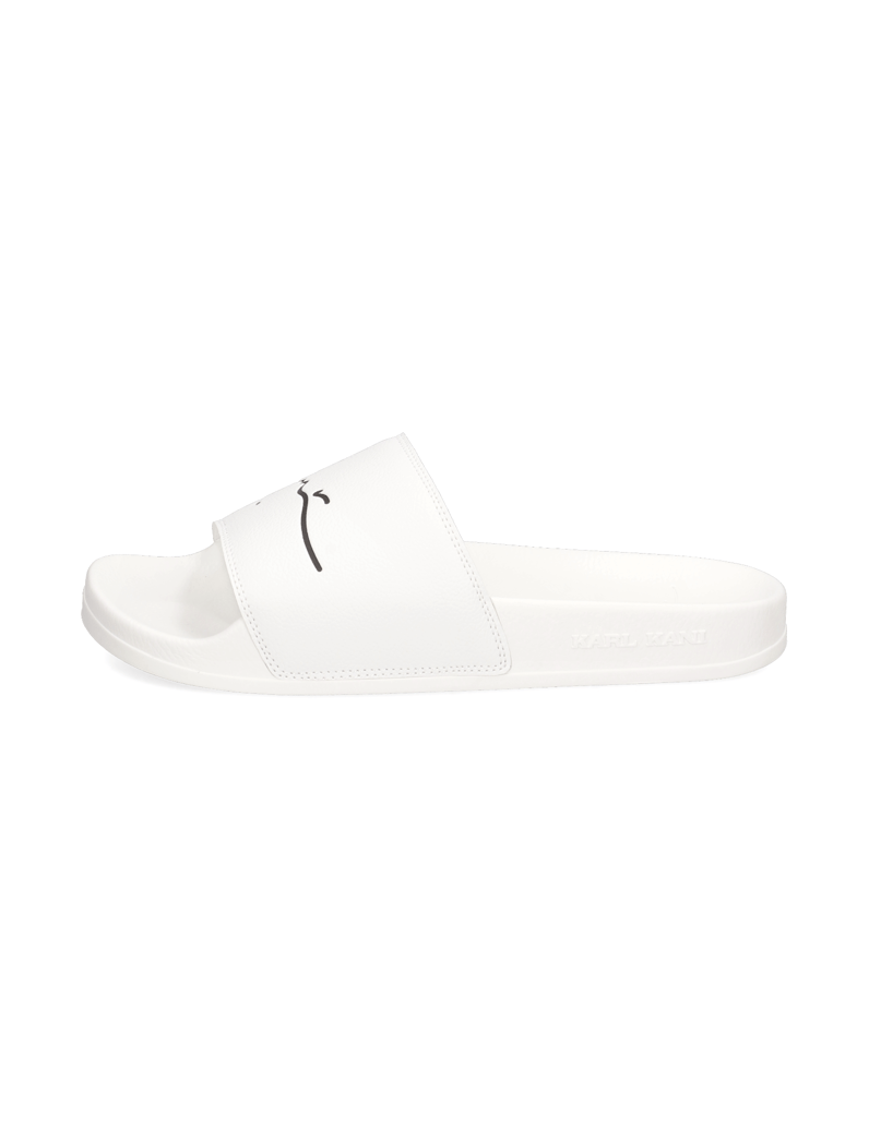 Karl-Kani-Pool-Slide-white/black-schwarz