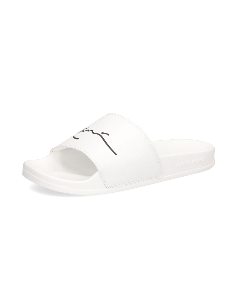 Karl-Kani-Pool-Slide-white/black-schwarz