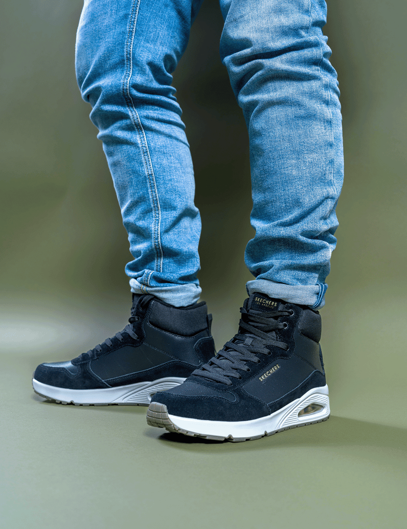 Skechers-tenisky-mid-cut-čierna