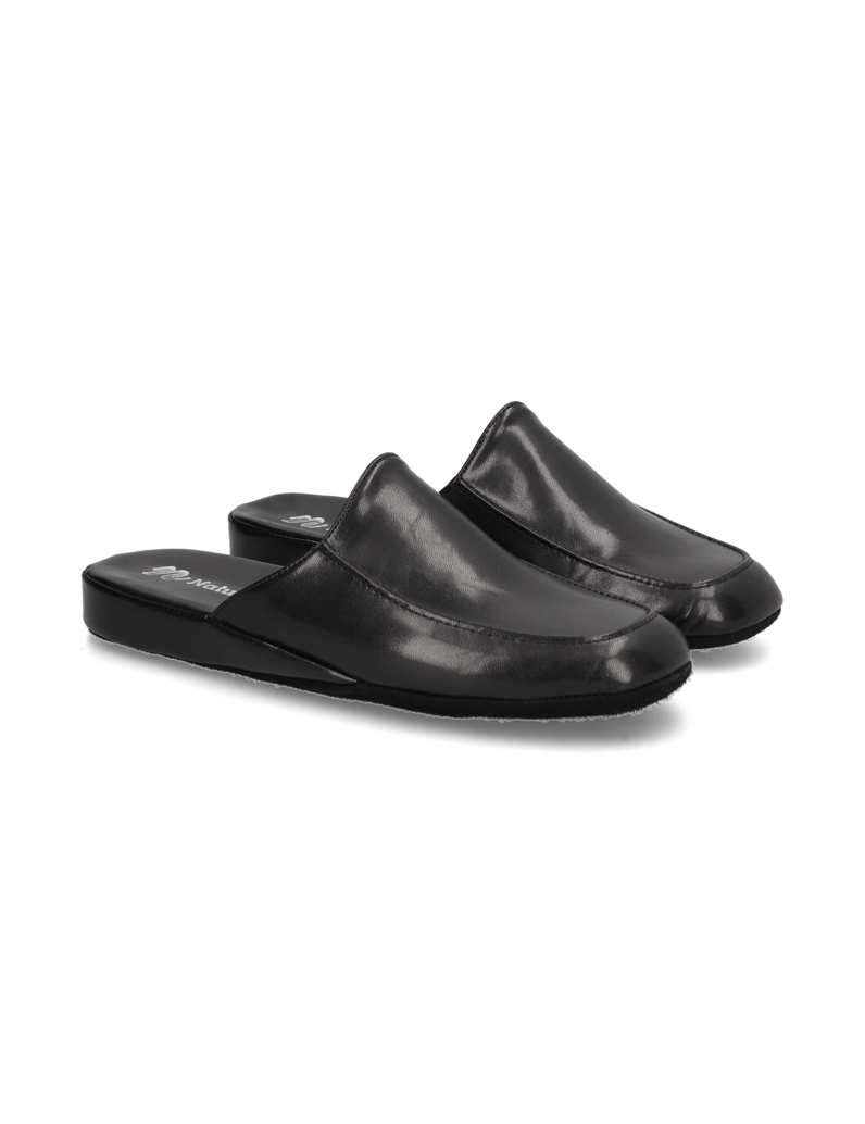 Natura-Hausschuh-schwarz