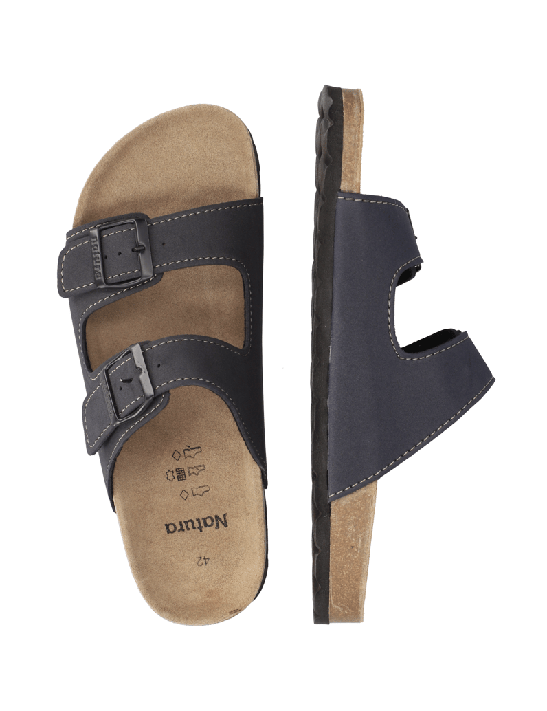 Natura-Hausschuh-blau