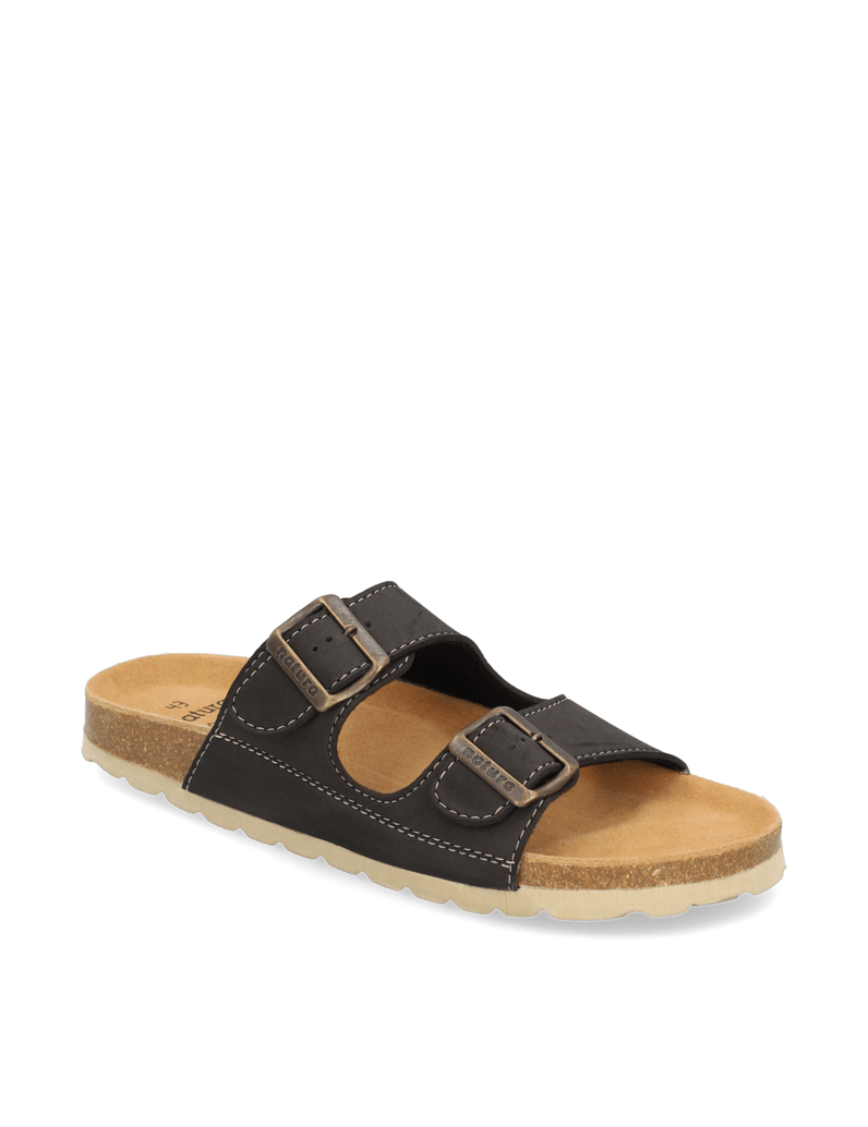 Natura-Hausschuh-schwarz