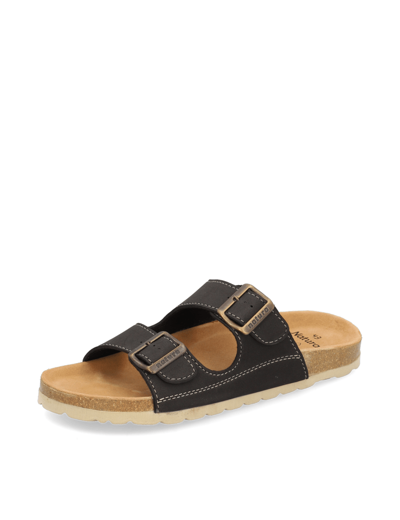 Natura-Hausschuh-schwarz