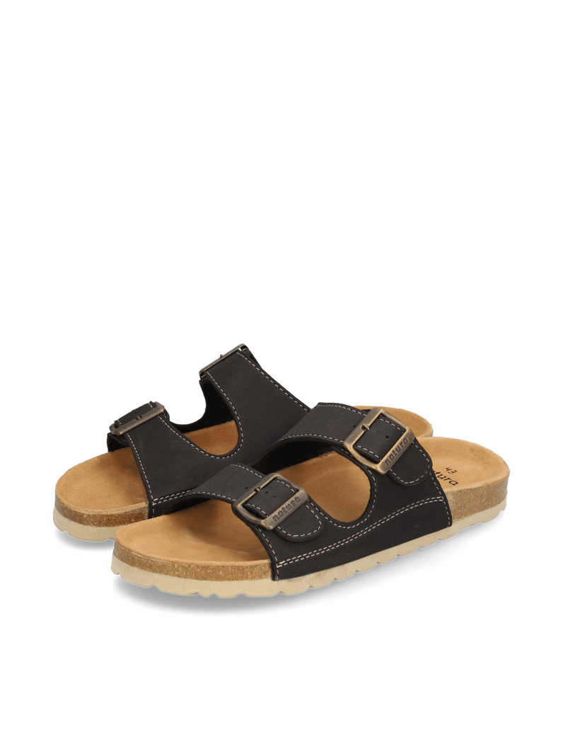 Natura-Hausschuh-schwarz