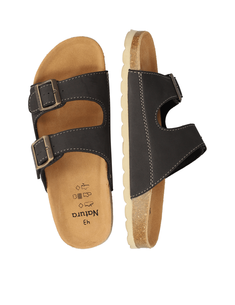 Natura-Hausschuh-schwarz