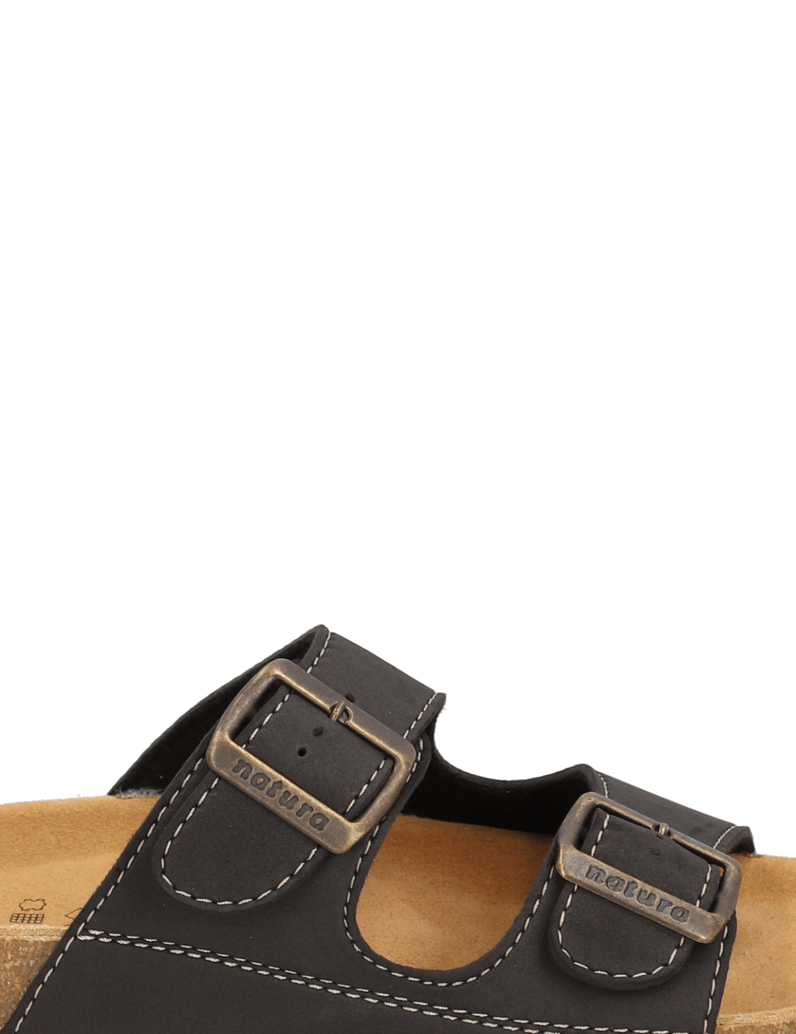 Natura-Hausschuh-schwarz