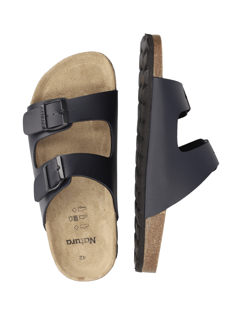 Natura-Hausschuh-blau