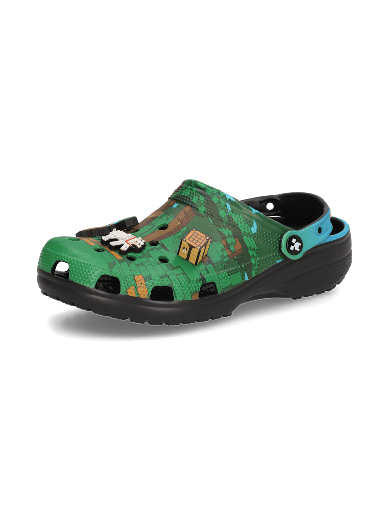 Crocs-MINECRAFT-CLOG-MULTI-zelená