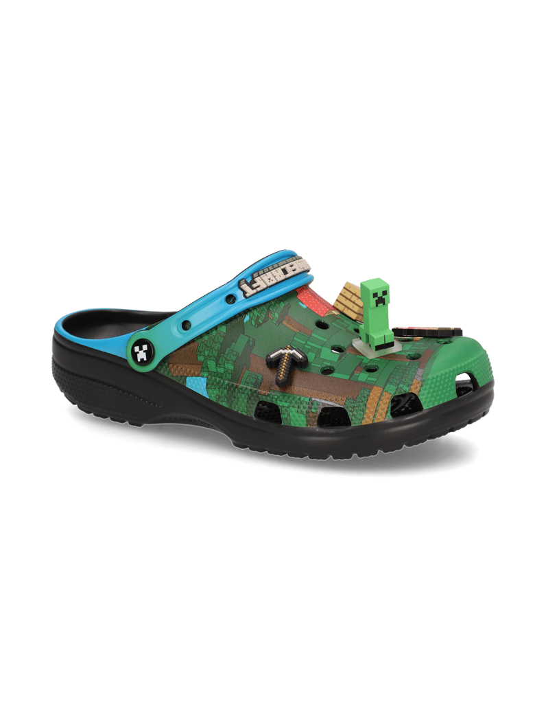 Crocs-MINECRAFT-CLOG-MULTI-zelená