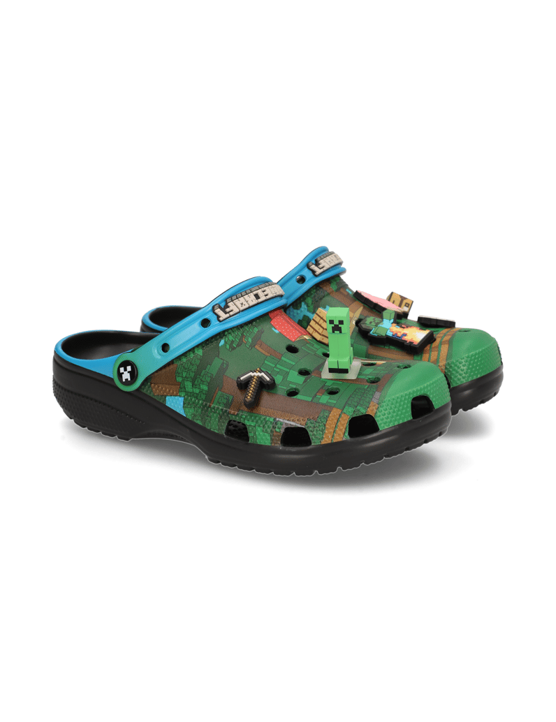 Crocs-MINECRAFT-CLOG-MULTI-zelená