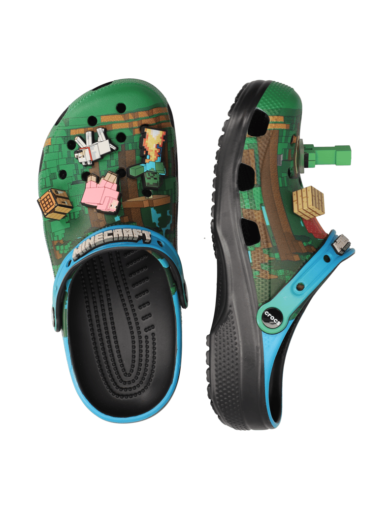 Crocs-MINECRAFT-CLOG-MULTI-zelená
