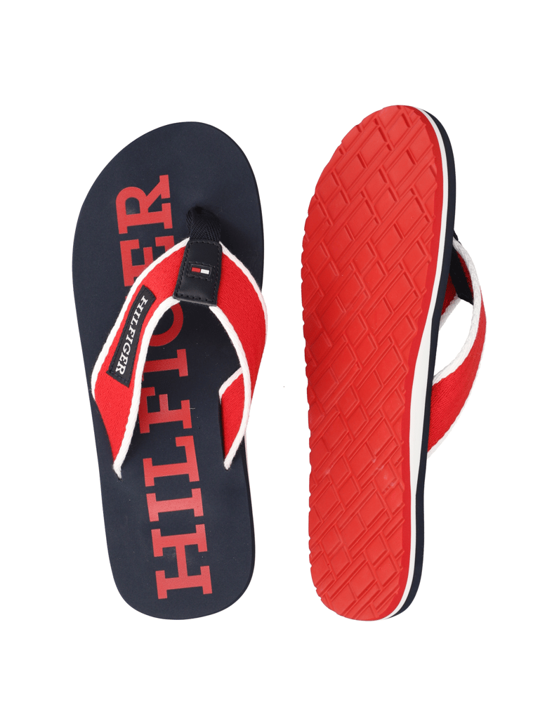 Tommy-Hilfiger-PATCH-HILFIGER-BEACH-SANDAL-červená