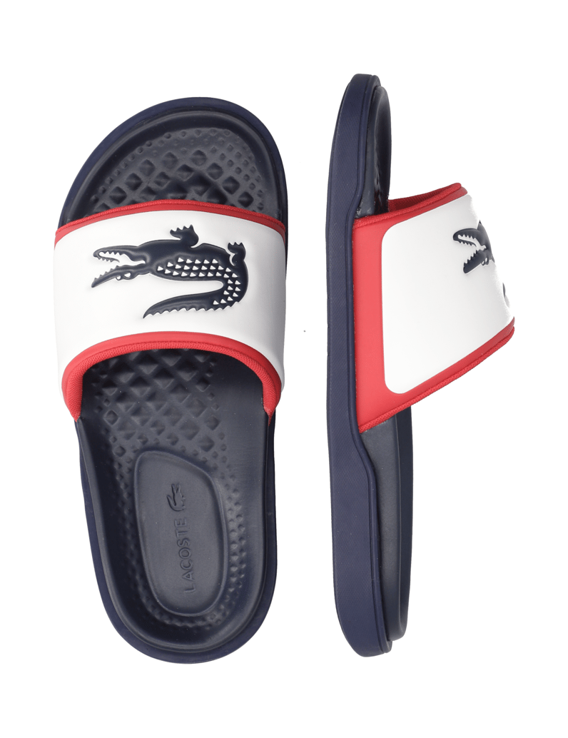 LACOSTE-Men's-Serve-Slide-Dual-weiss