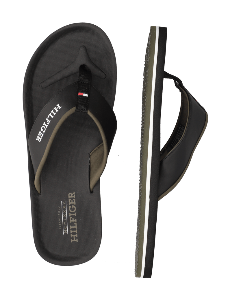 Tommy-Hilfiger-PADDED-COMFORT-HILFIGER-B-SANDAL-schwarz
