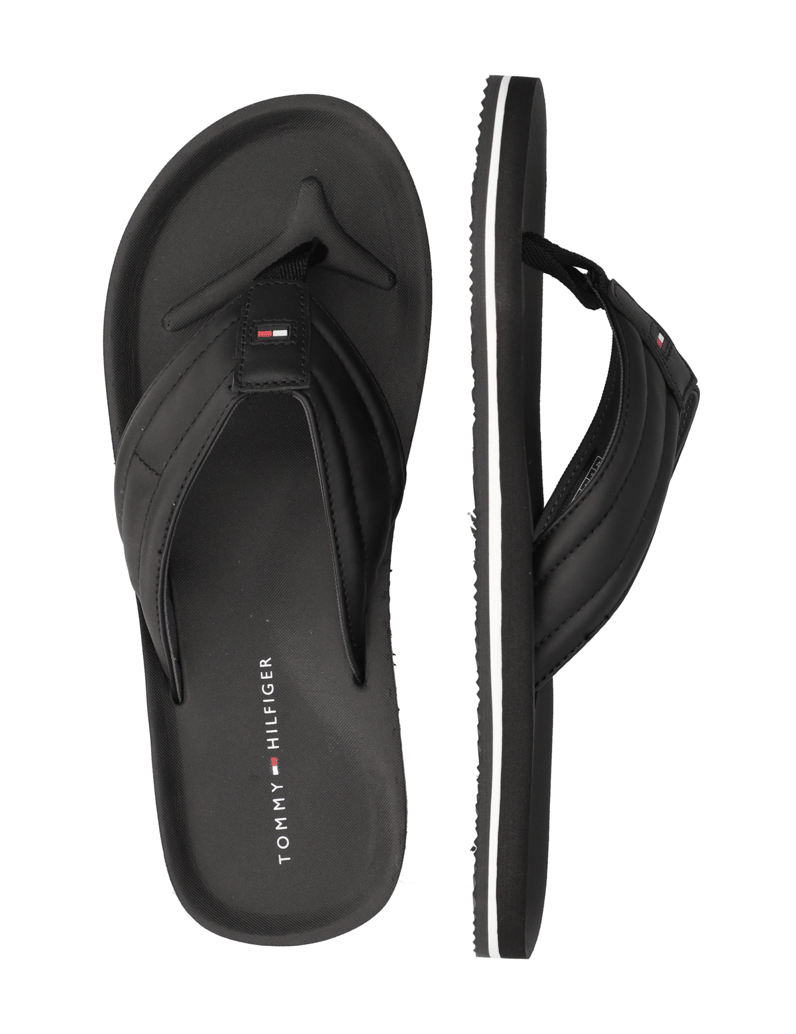 Tommy-Hilfiger-HILFIGER-PADDED-BEACHSANDAL-schwarz