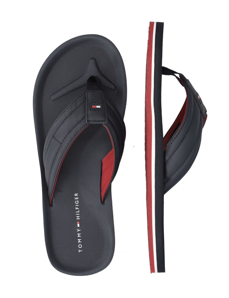 Tommy-Hilfiger-HILFIGER-PADDED-BEACHSANDAL-schwarz