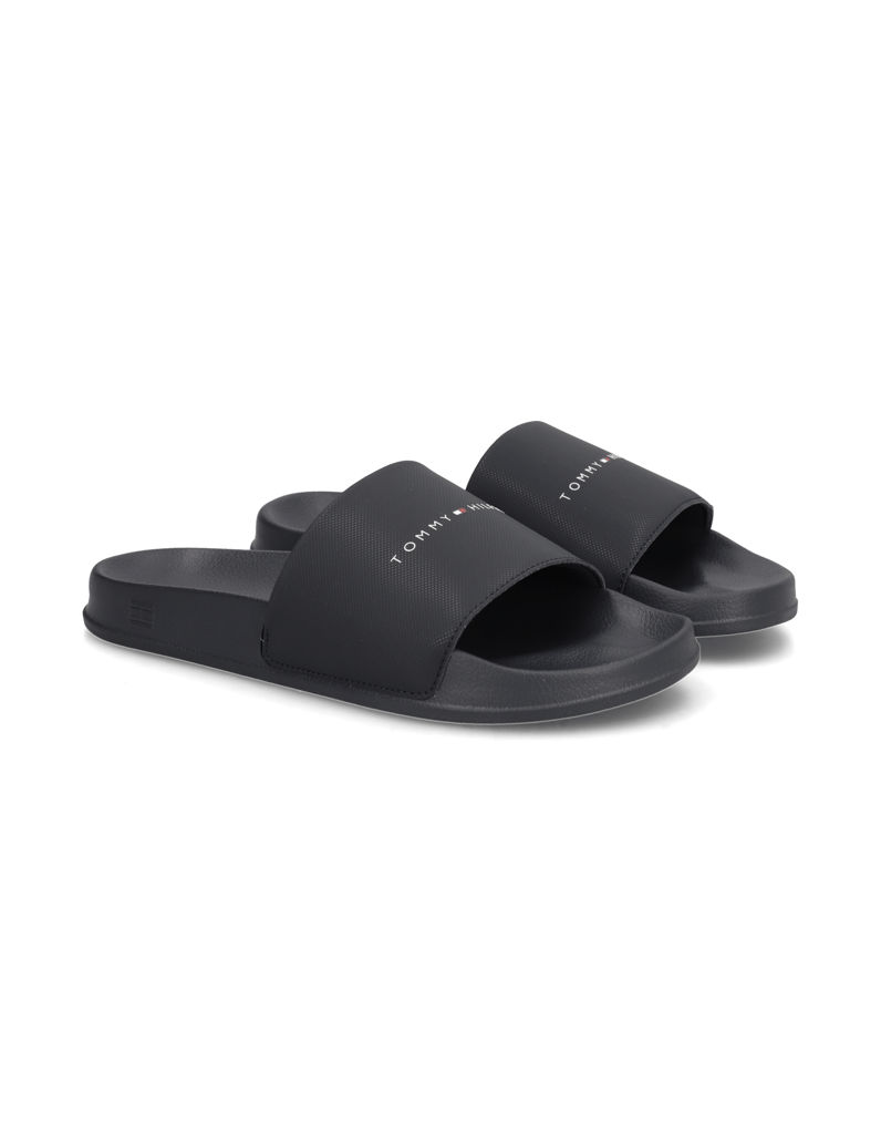 Tommy-Hilfiger-TOMMY-HILFIGER-CORE-POOL-SLIDE-DW5-črna
