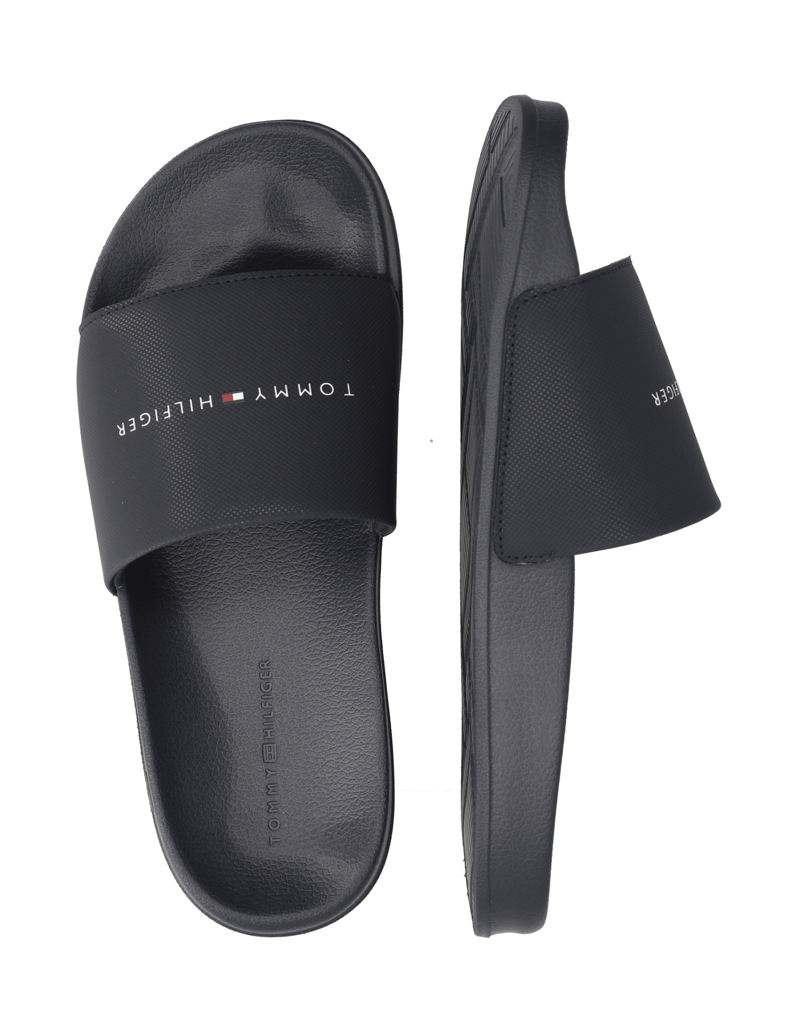 Tommy-Hilfiger-TOMMY-HILFIGER-CORE-POOL-SLIDE-DW5-črna