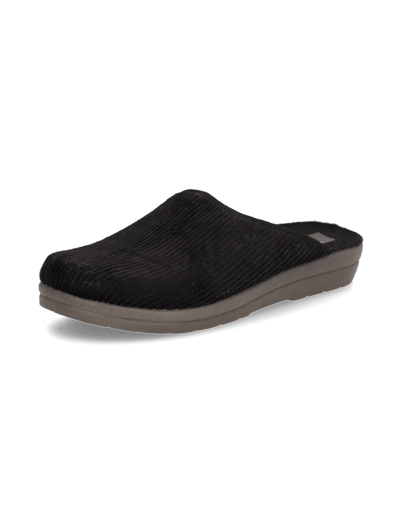 Natura-tekstil-hišni-copati-črna