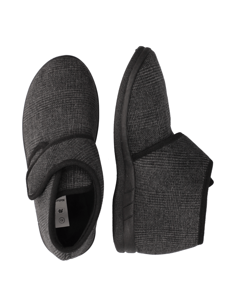 Natura-Textil-Hausschuh-schwarz