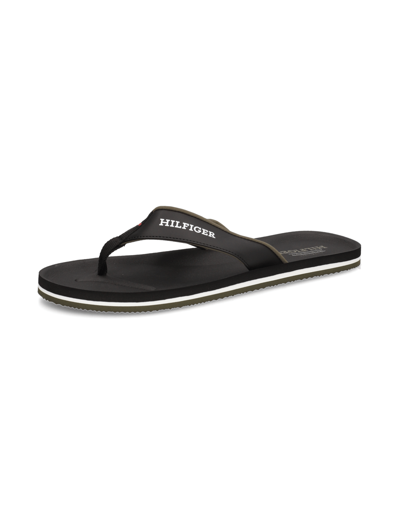 Tommy-Hilfiger-PADDED-COMFORT-HILFIGER-B-SANDAL-schwarz