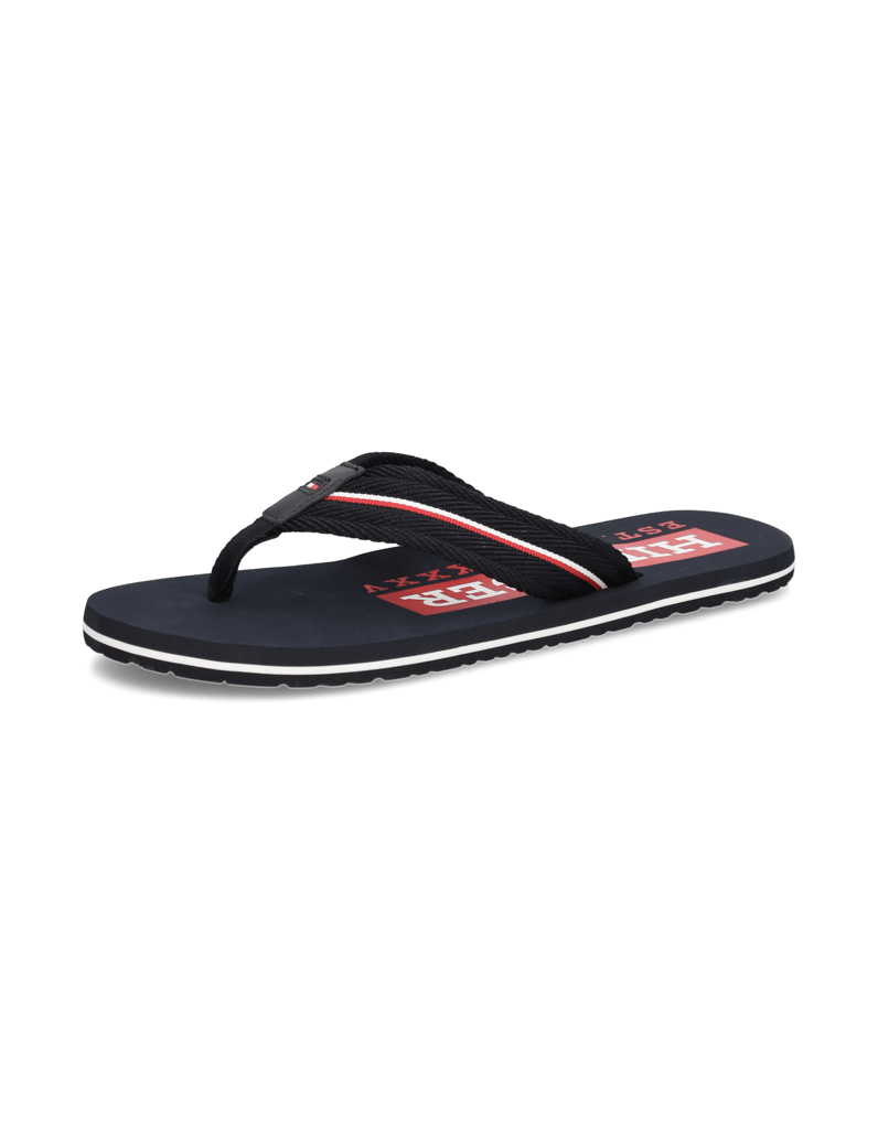 Tommy-Hilfiger-CORPORATE-HILFIGER-BEACH-SANDAL-modrá