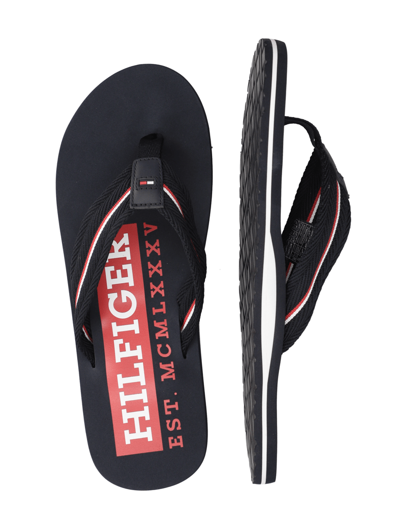 Tommy-Hilfiger-CORPORATE-HILFIGER-BEACH-SANDAL-modrá