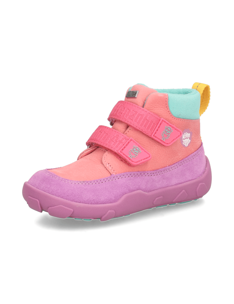 Affenzahn-Übergangsschuh-Leder-Friendy-Eule-růžová