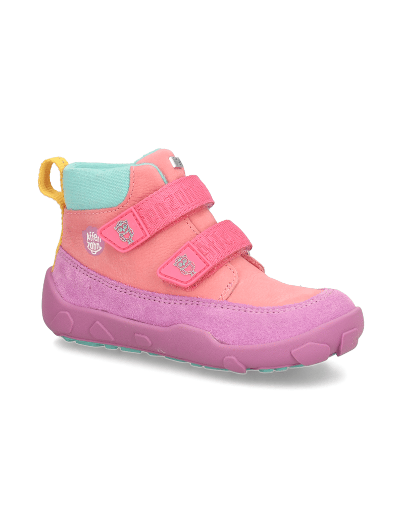 Affenzahn-Übergangsschuh-Leder-Friendy-Eule-růžová