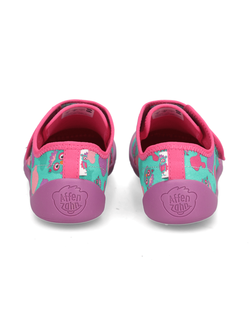 Affenzahn-Hausschuh-Baumwolle-Movy-Eule-turkizna