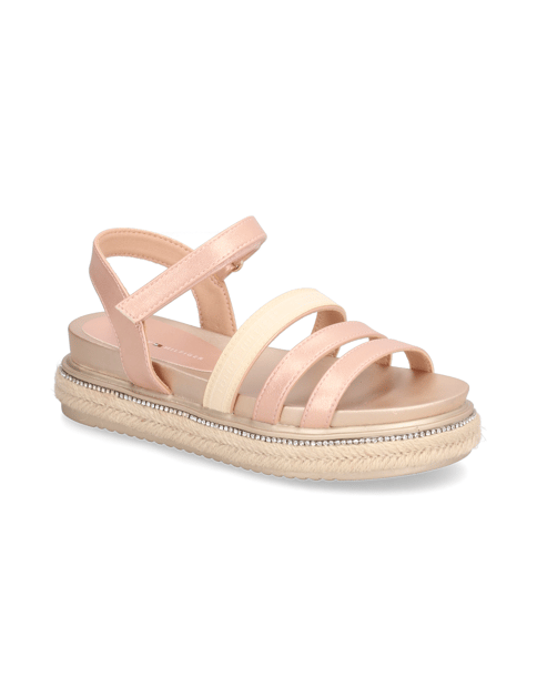 

PLATFORM VELCRO SANDAL, Zlatá