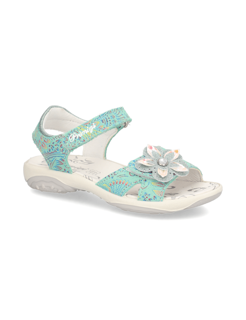 PRIMIGI-Lederkombination-Sandale-türkis