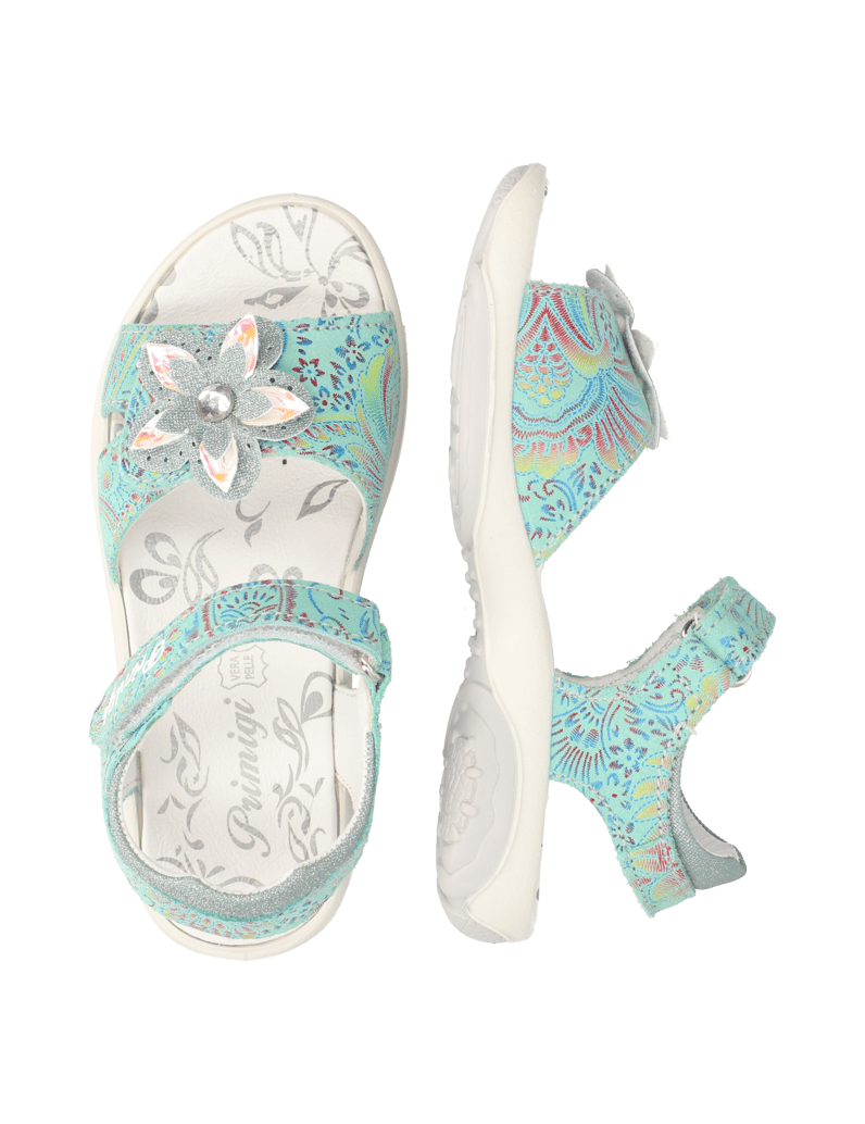 PRIMIGI-Lederkombination-Sandale-türkis