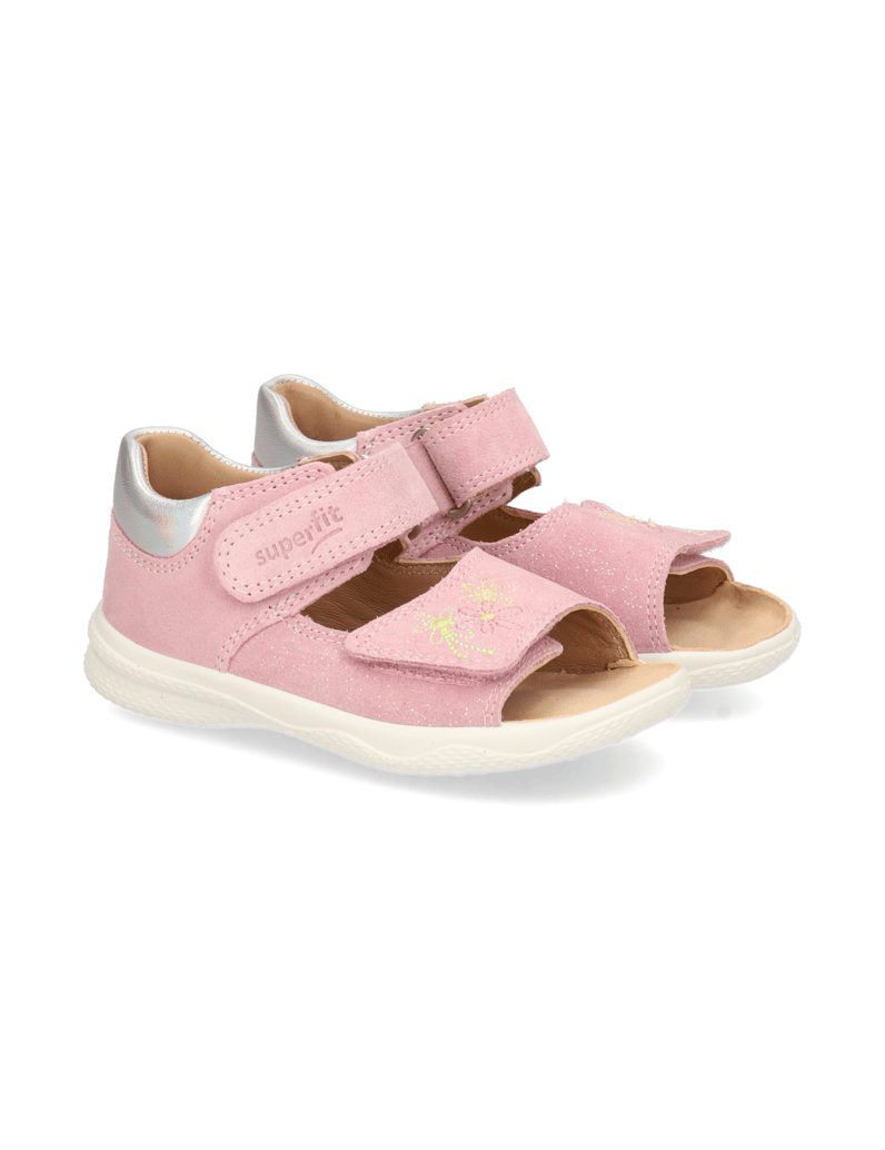 Superfit-Veloursleder-Sandale-rosa