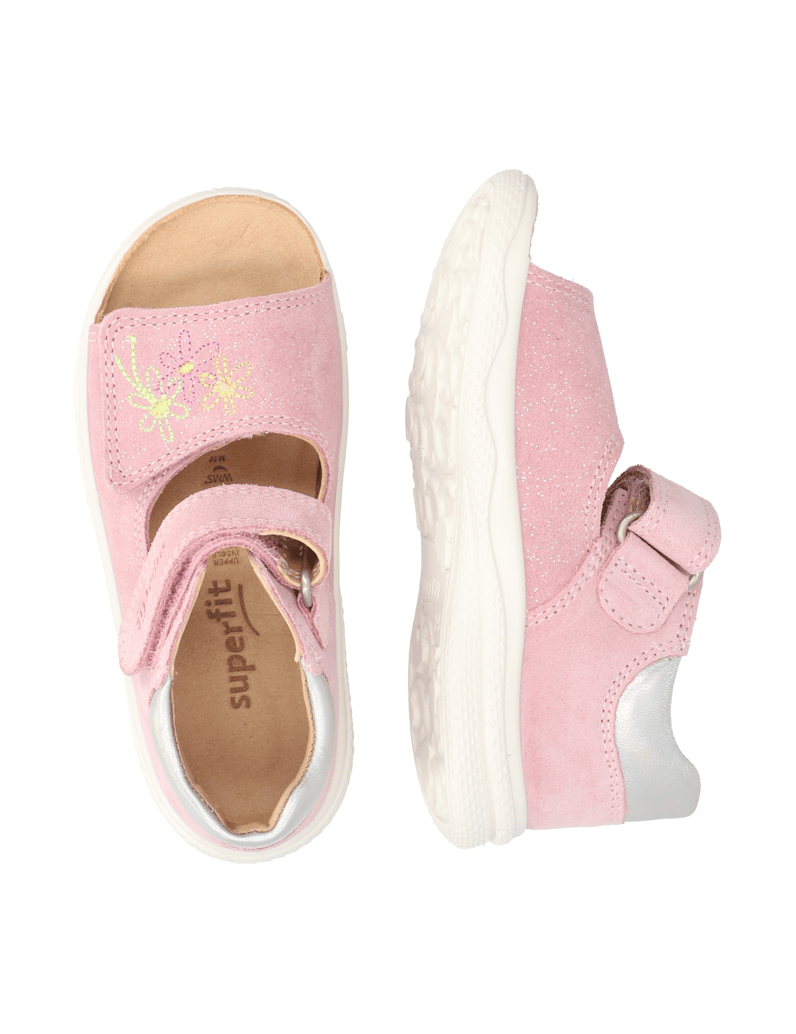 Superfit-Veloursleder-Sandale-rosa