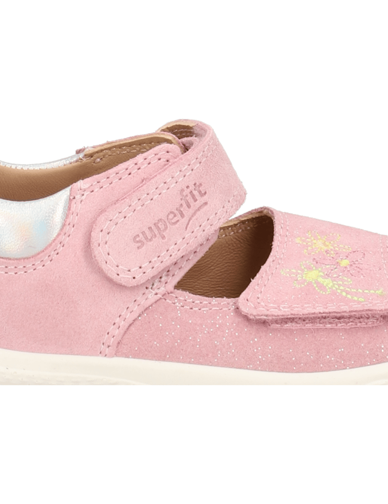 Superfit-Veloursleder-Sandale-rosa