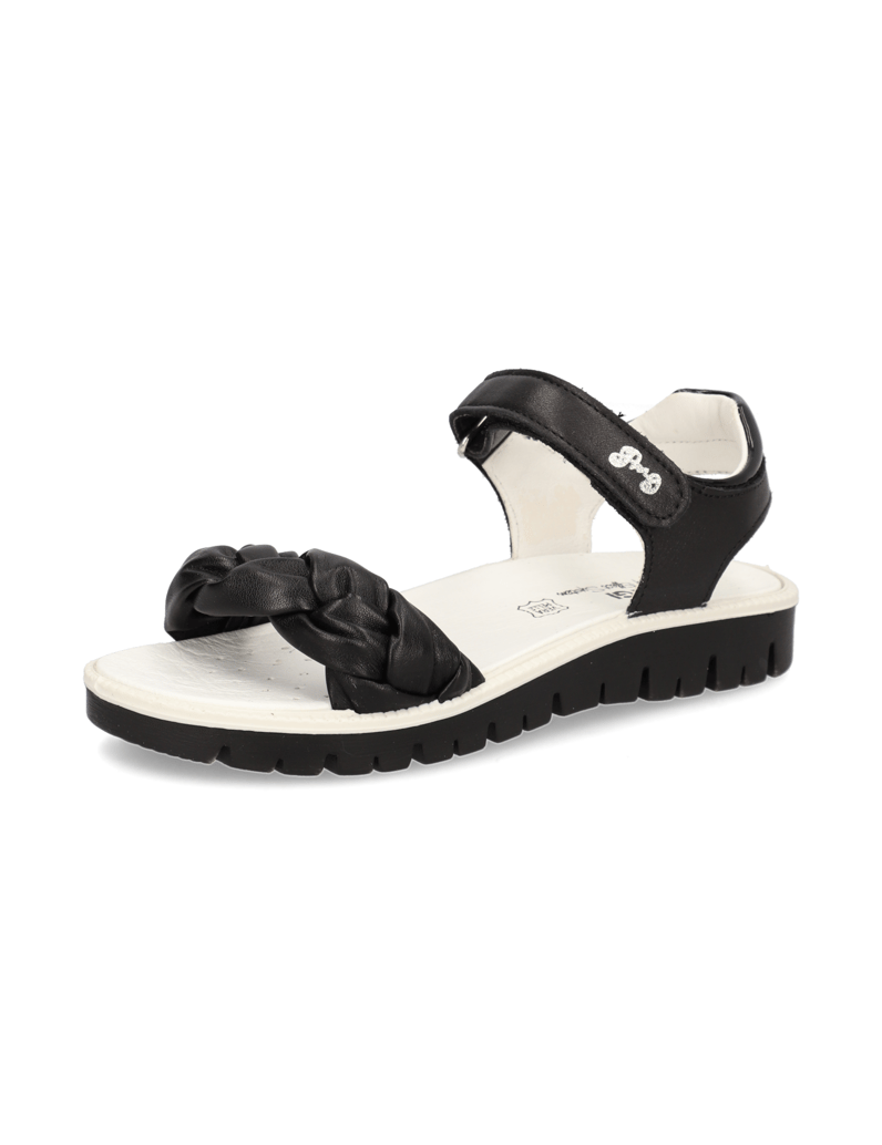 PRIMIGI-hladká-kůže-sandály-černá