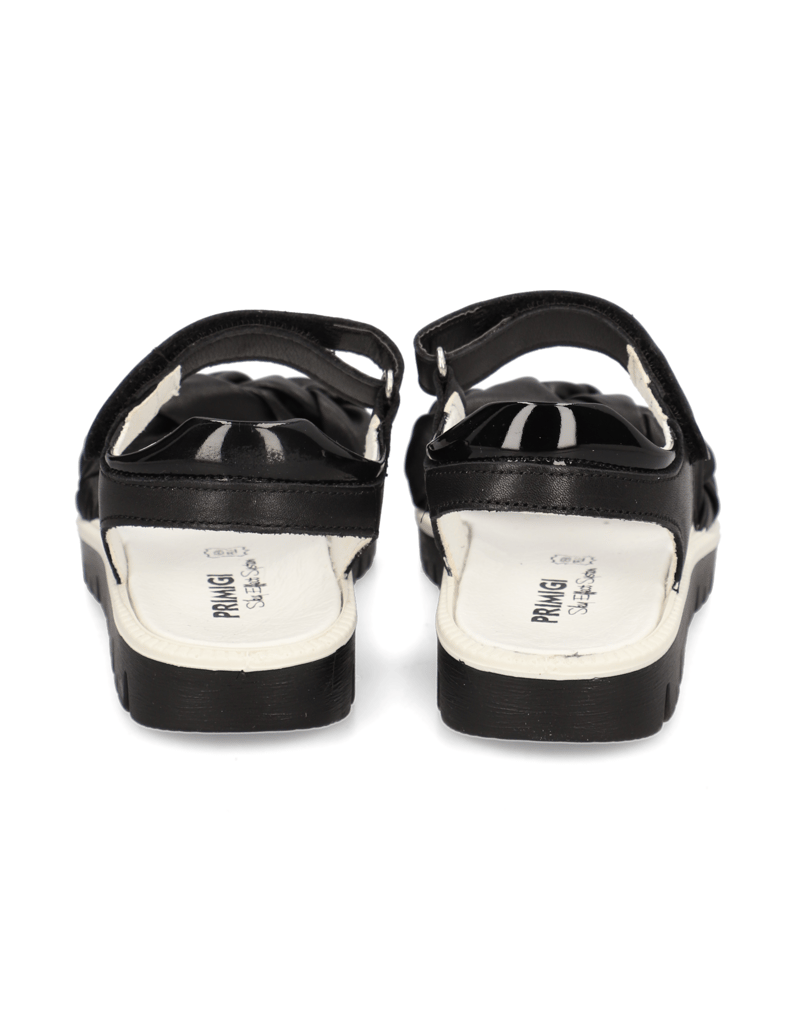 PRIMIGI-hladká-kůže-sandály-černá