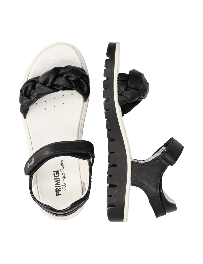 PRIMIGI-hladká-kůže-sandály-černá