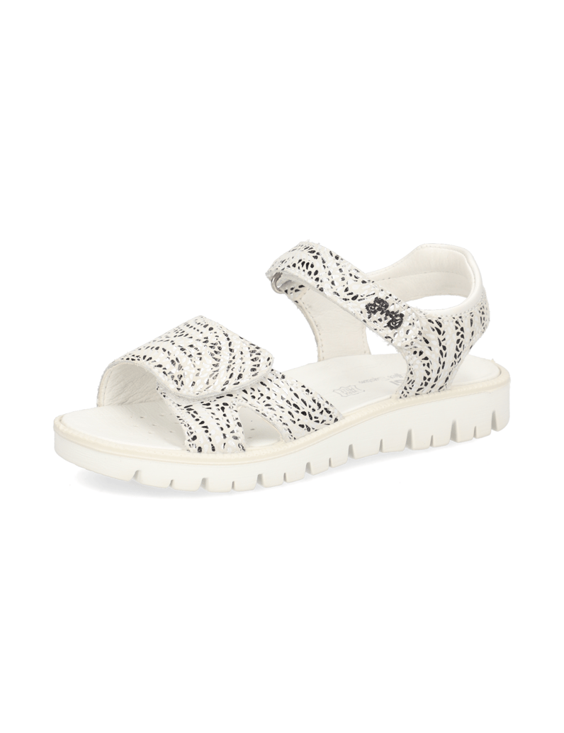 PRIMIGI-textil-sandály-bílá