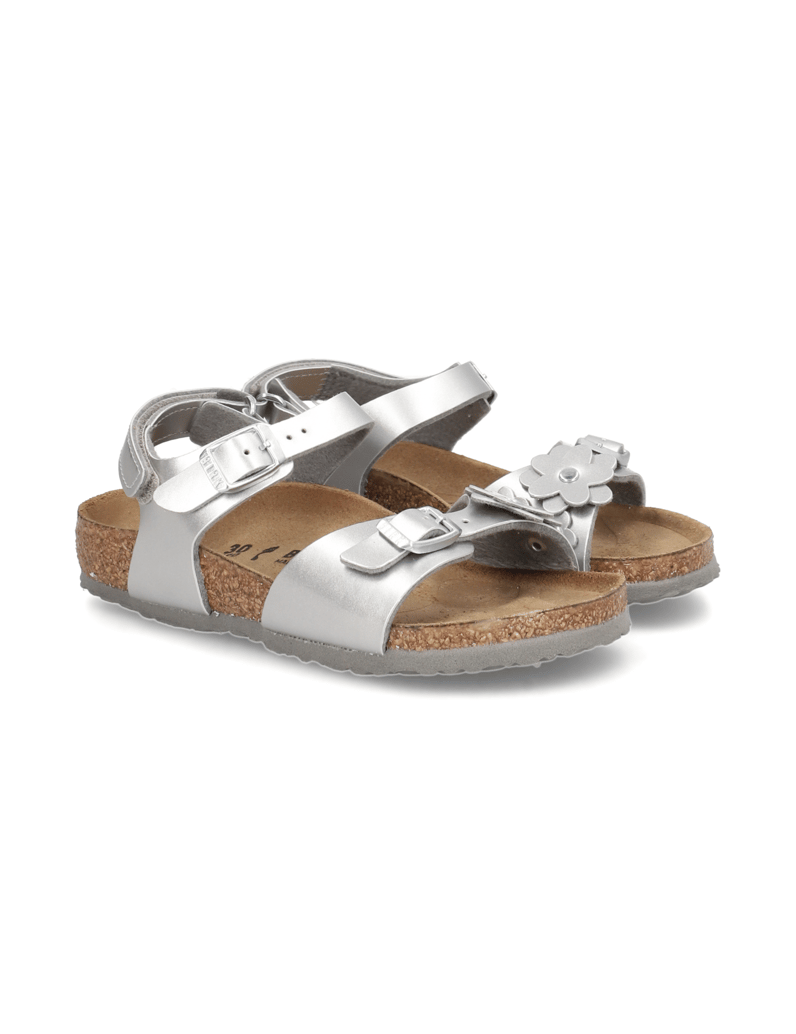 Birkenstock-RIO-PLAIN-FLOWERS-AS-KIDS-BIRKO-FLO-srebrna